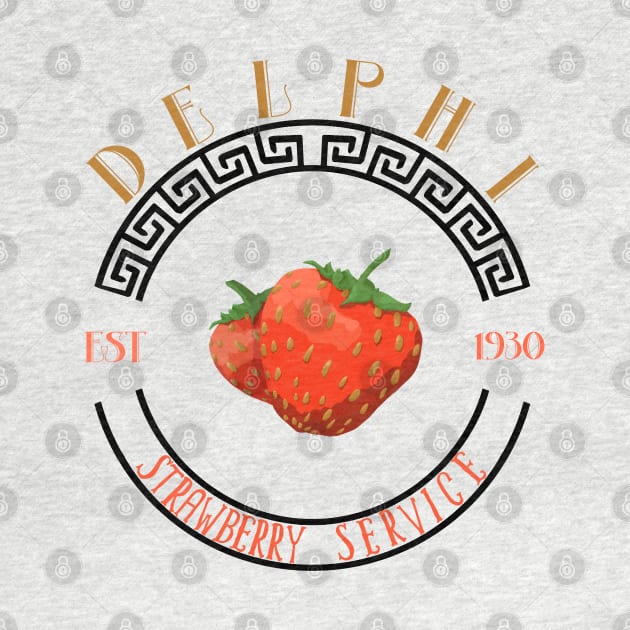 Delphi Strawberry Service by Cosmic Destinations 